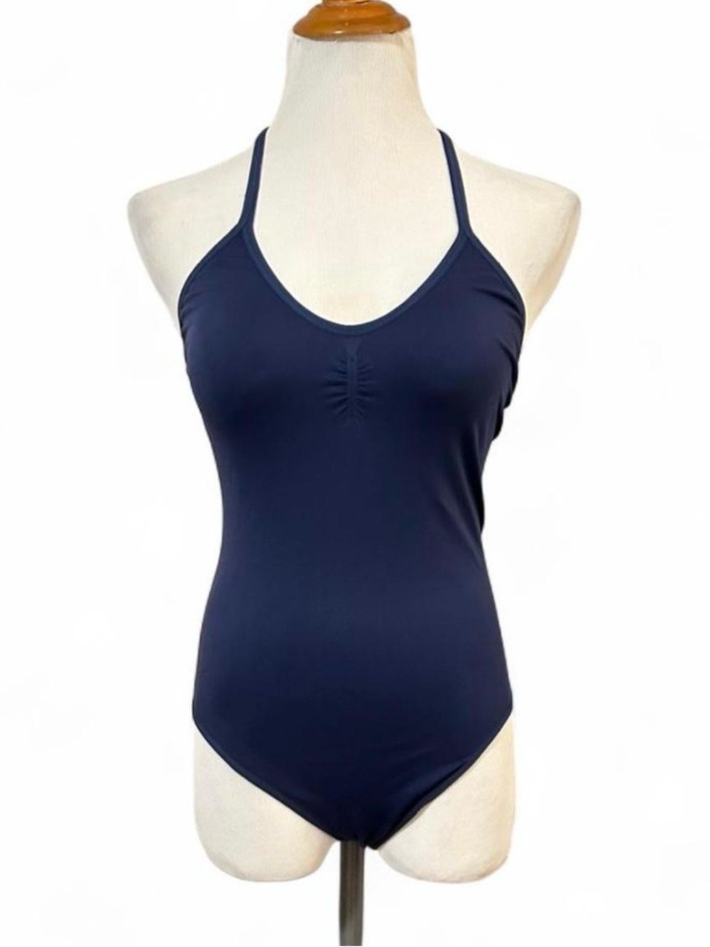 Tommy Hilfiger Women's Navy One-Piece Halter bodysuit